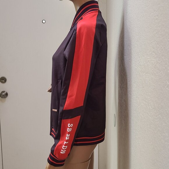NEW NWT! SWEATY BETTER CRAFT TRACK TOP VARSITY TRACK JACKET ATHLEISURE sz S - Picture 6 of 9